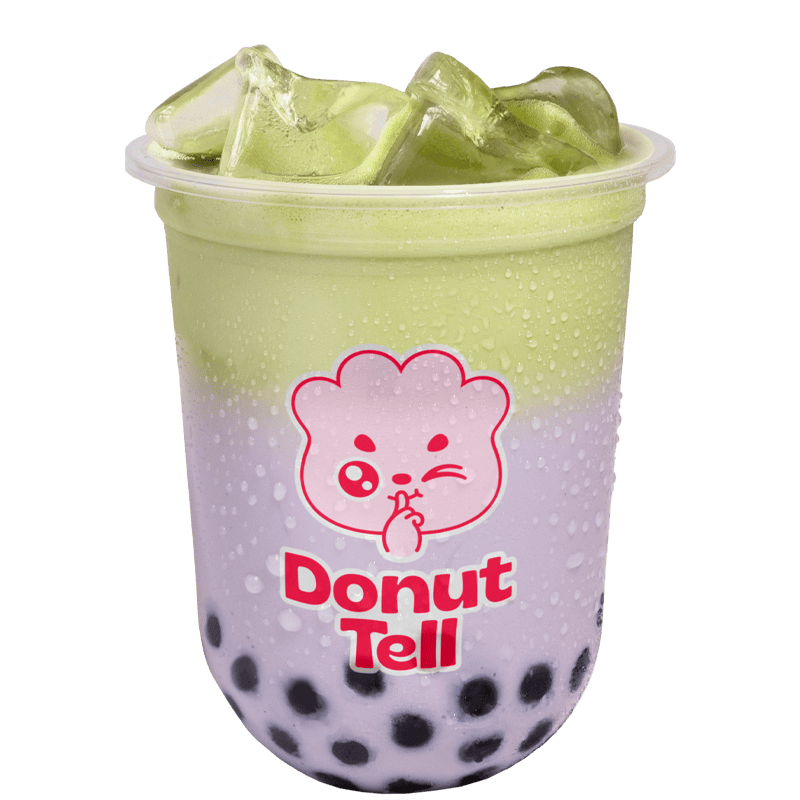 Taro Matcha Swirl Tea